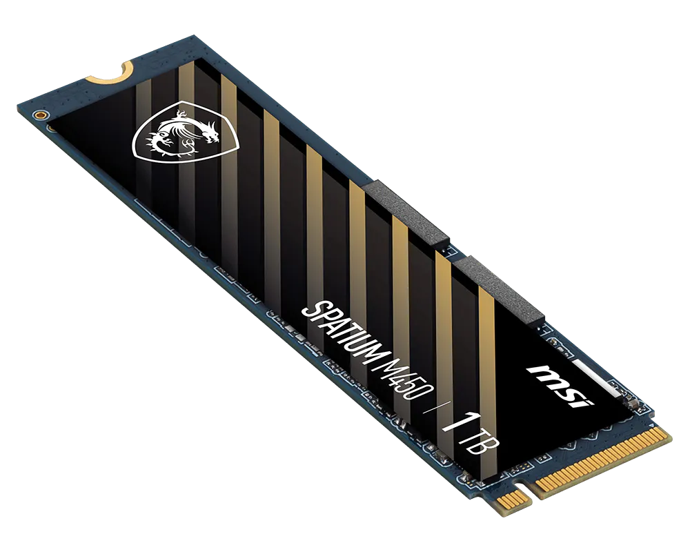 MSI SPATIUM M450 PCIE 4.0 NVME M.2 Disco Solido Interno 1 TB