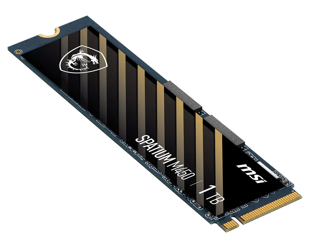 MSI SPATIUM M450 PCIE 4.0 NVME M.2 Disco Solido Interno 1 TB