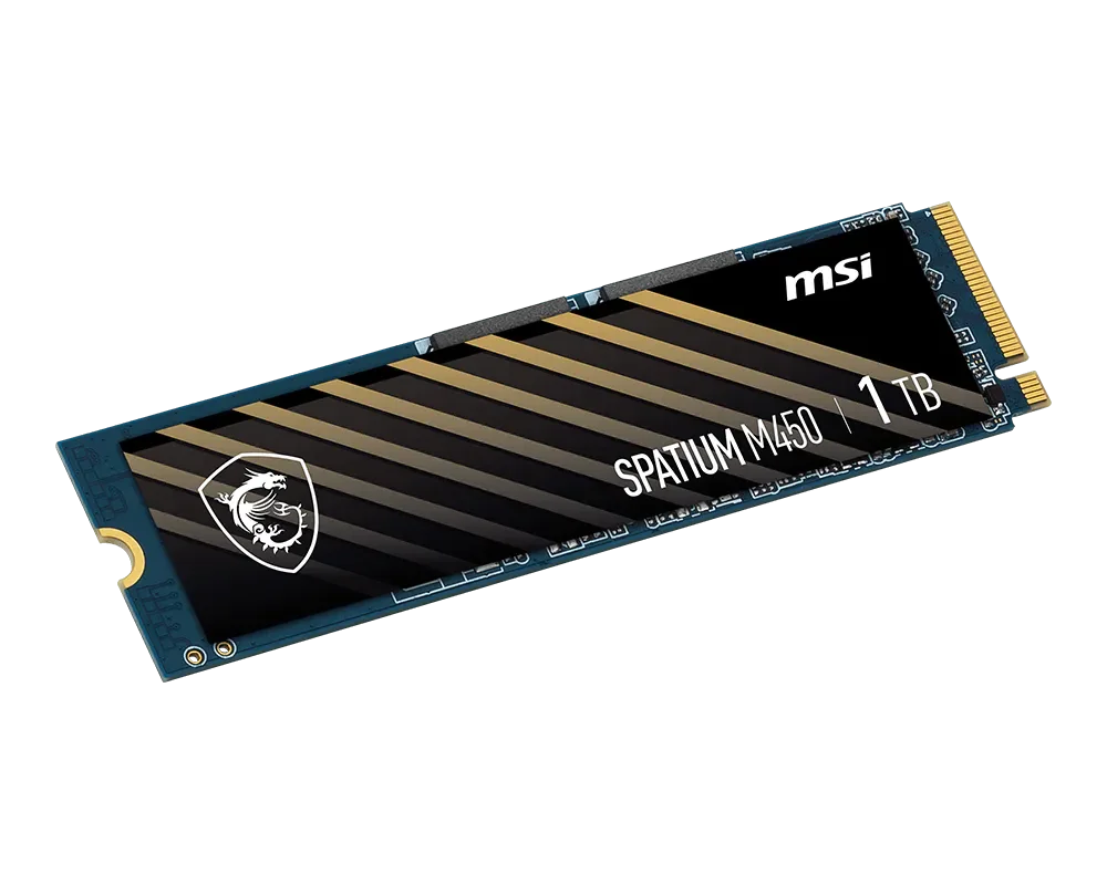 MSI SPATIUM M450 PCIE 4.0 NVME M.2 Disco Solido Interno 1 TB