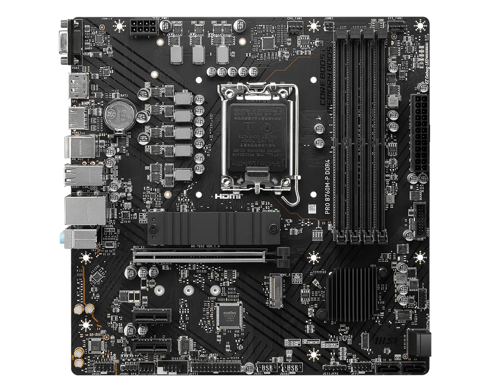 MSI PRO B760M-P DDR4 Placa Madre DDR4 INTEL B760