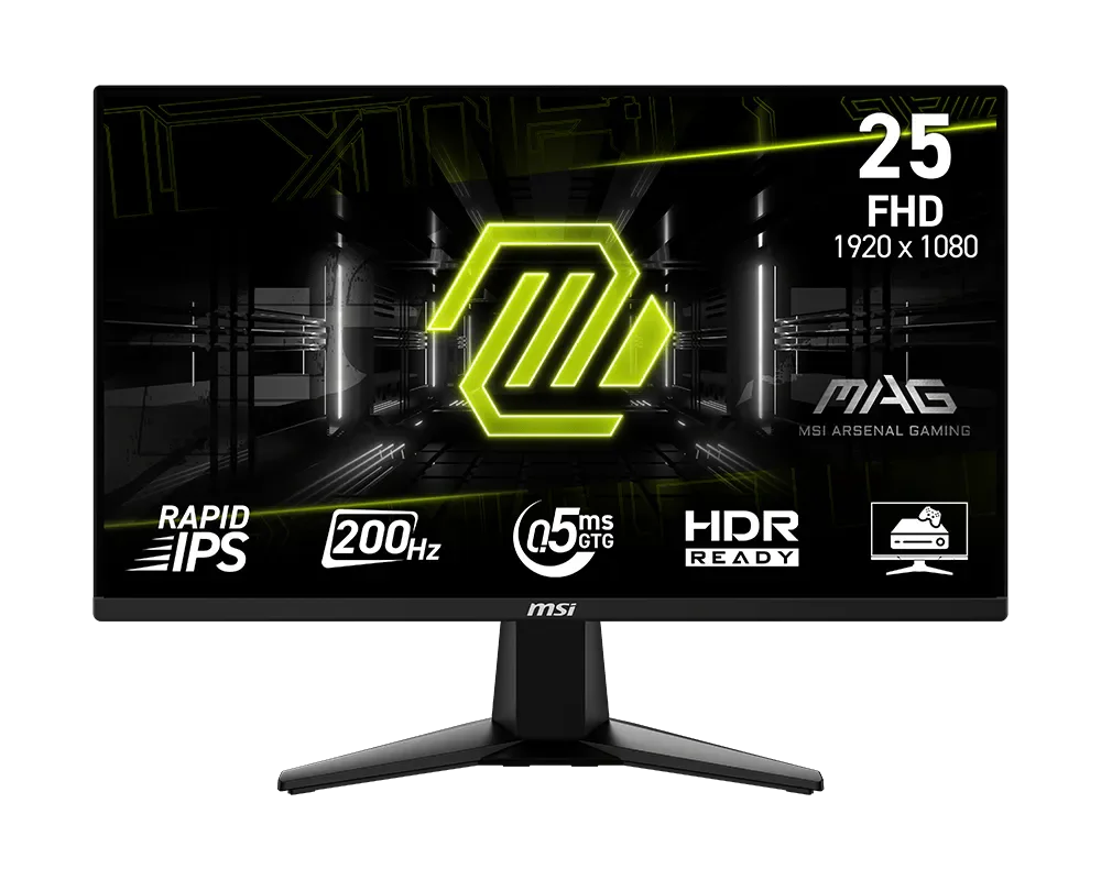 MSI MAG-255F-E20 Monitor 24.5" FHD Rapid IPS