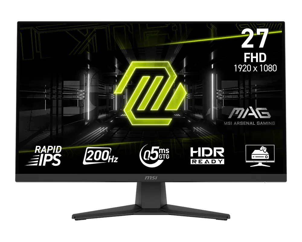 MSI MAG 272F Monitor 27" Panel Rapid IPS 200Hz