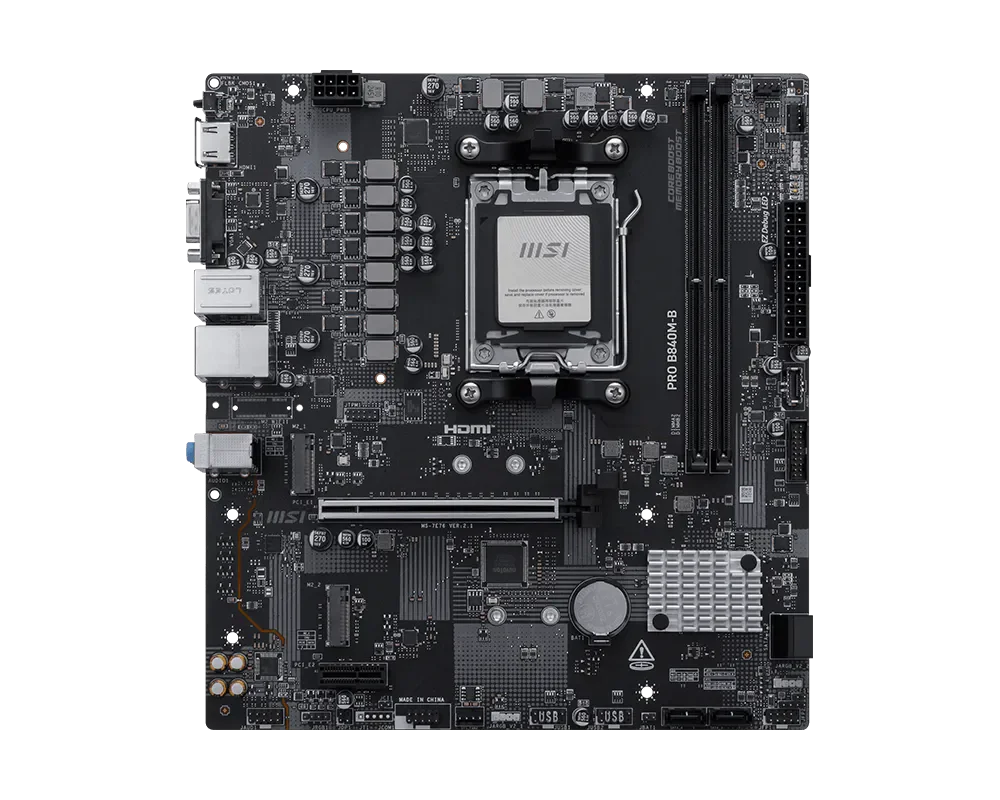 MSI PRO B840M-B Placa Madre AMD B840 AM5