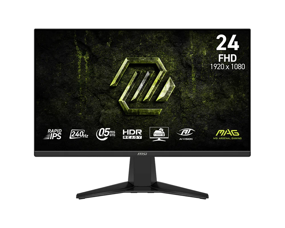MSI MAG-245F-X24 Monitor Gaming 23.8" Rapid IPS FHD 240Hz 0.5ms FreeSync Premium HDR Ready