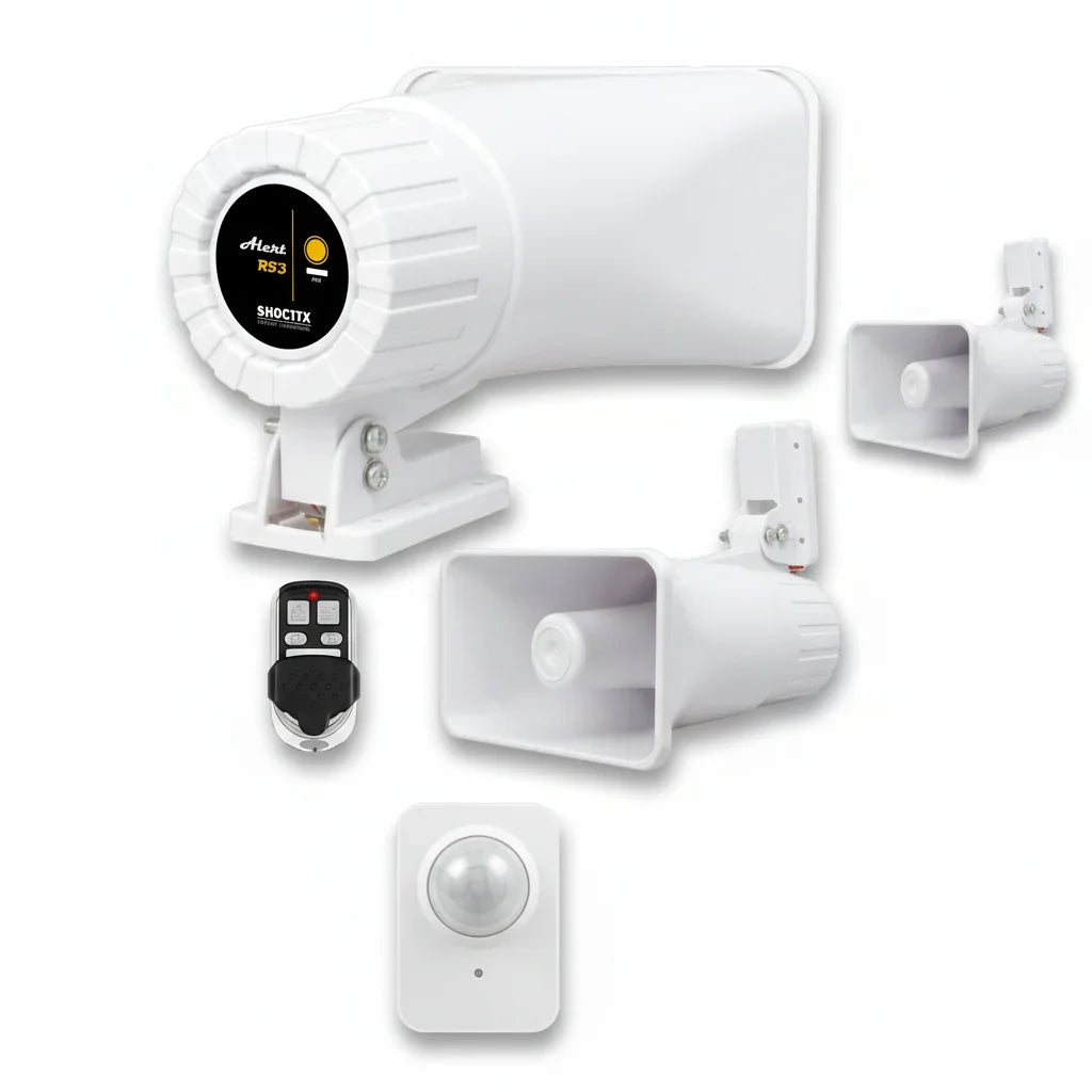SHOCTIX ST-RF3 SMART Alarma Dual WiFi Triple Tono Comunitaria y Residencial