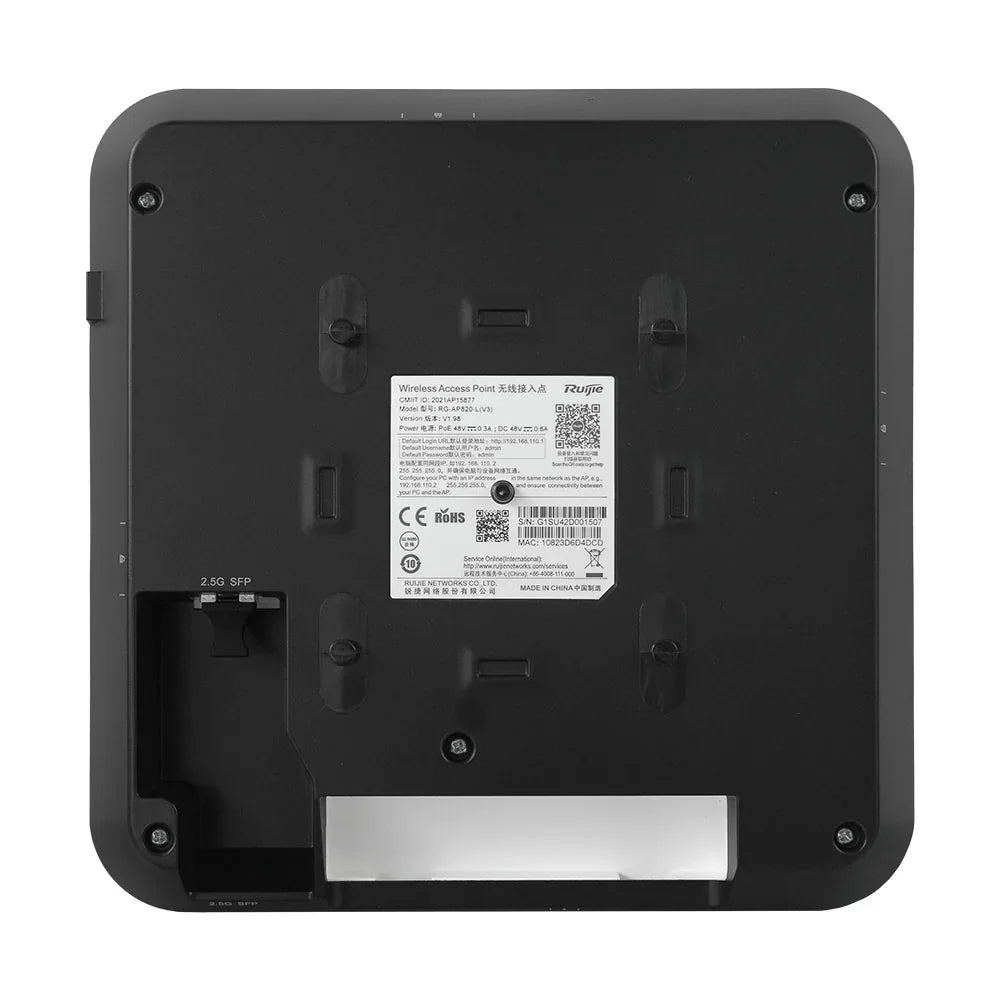 RUIJIE REYEE RG-AP820-L(V3) Access Point WiFi6 AX3000 Doble Banda PoE Cloud
