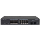RUIJIE RG-ES218GC-P Switch 16 ports Gigabit POE/POE+ 240w and 2SFP 1Gb layer 2 cloud management free