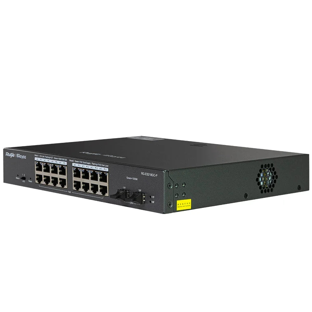 RUIJIE REYEE RG-ES218GC-P Switch 18 Puertos Gb con 16P PoE Cloud
