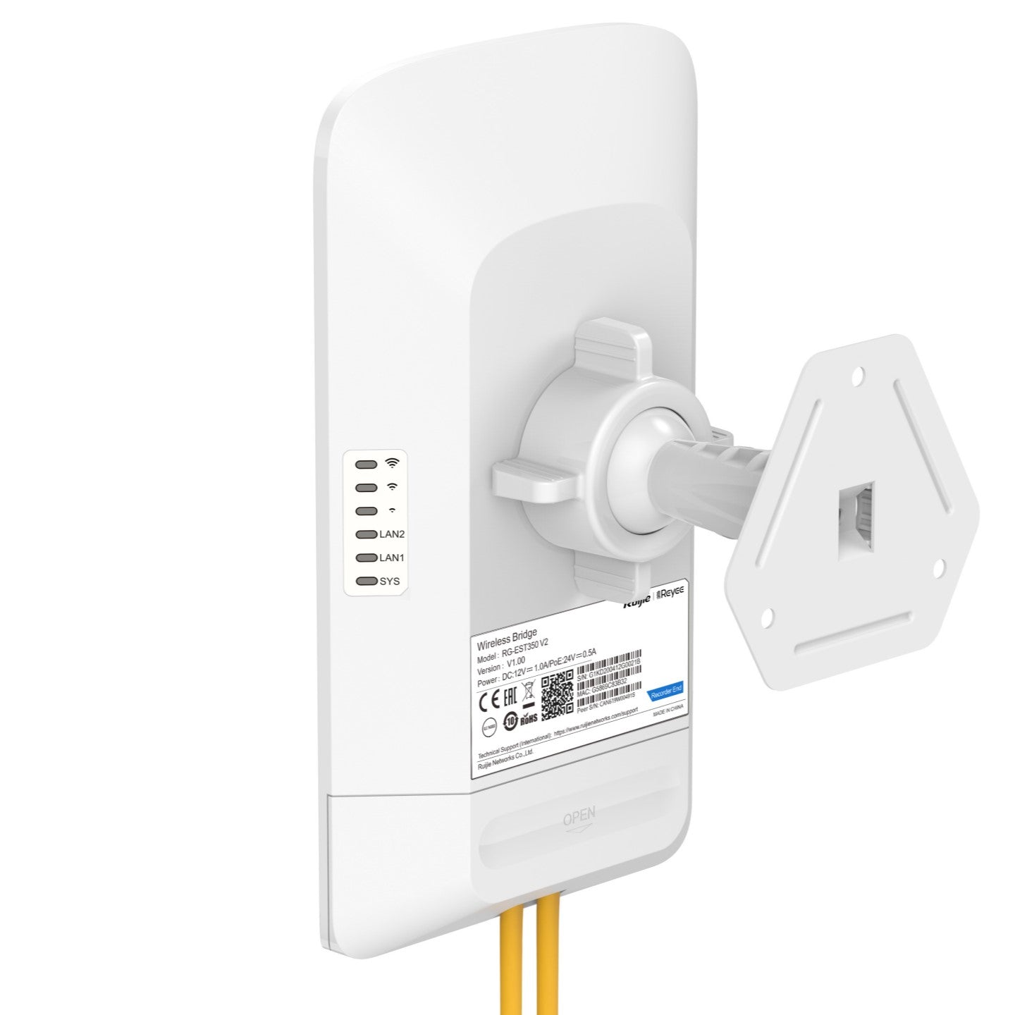 RUIJIE REYEE RG-EST350 V2 Puente Inalámbrico WiFi5 5Ghz 5Km IP54 Cloud