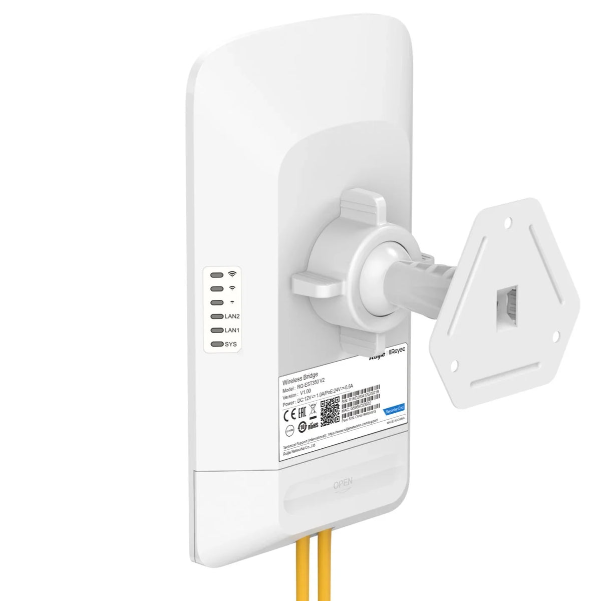 RUIJIE REYEE RG-EST350 V2 Puente Inalámbrico WiFi5 5Ghz 5Km IP54 Cloud