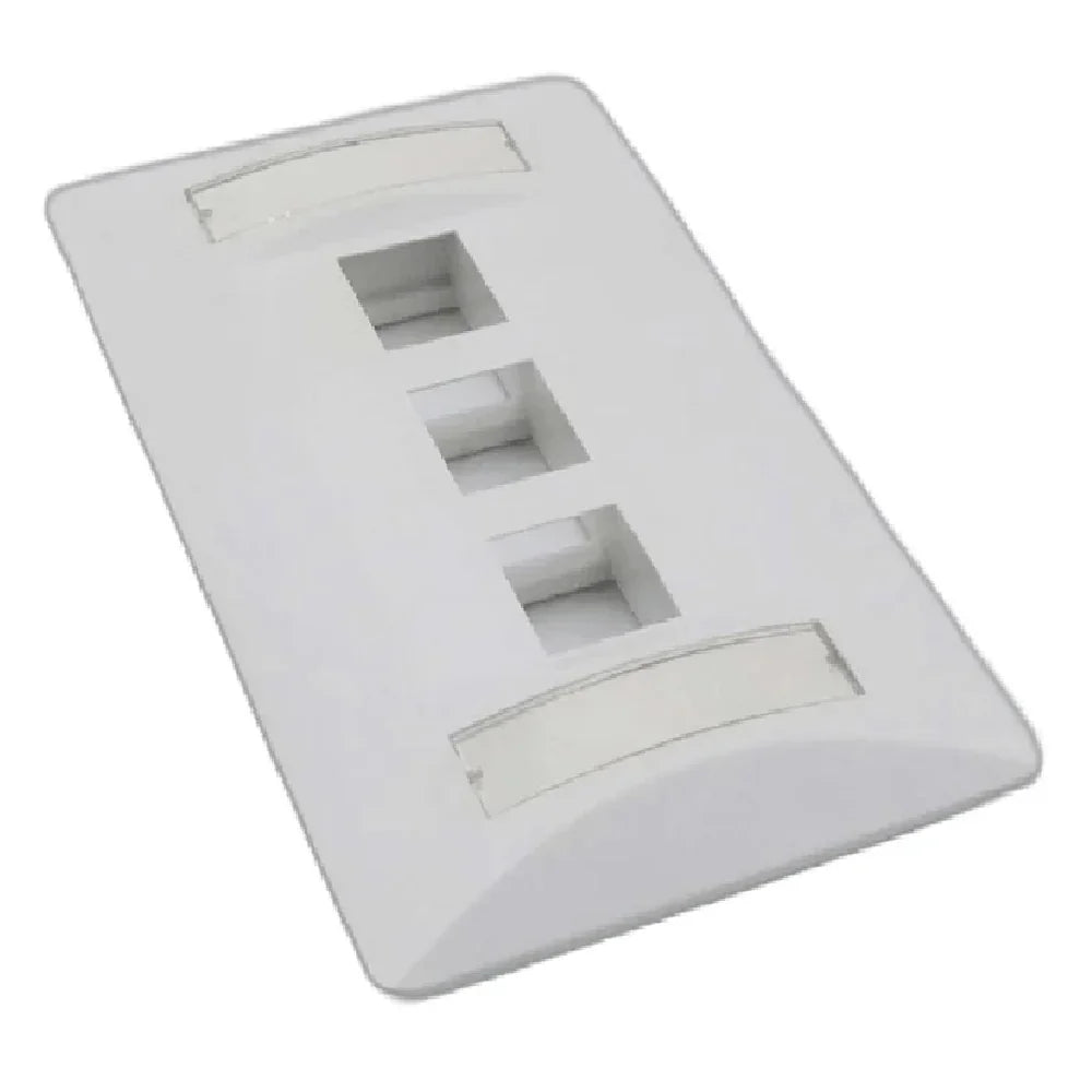 SATRA 0111030301 Faceplate Placa de Pared con Identikit 3 Puntos