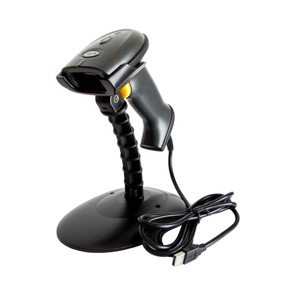 3NSTAR SC100 Escáner Lector de Código de Barras Cableado 1D USB en Serie Base Incluida