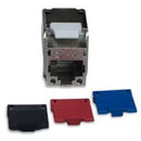 SATRA 111090004 Capa protetora colorida para conector modular CAT 6A, pacote com 20 unidades