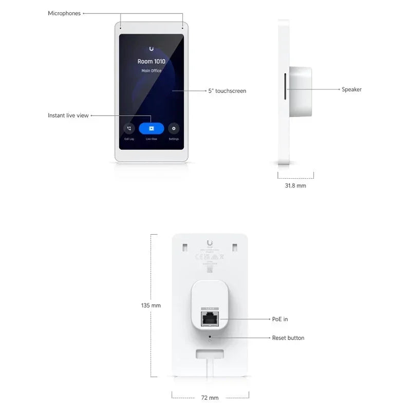 UBIQUITI UA-INTERCOM-VIEWER VISOR INTERCOMUNICACION