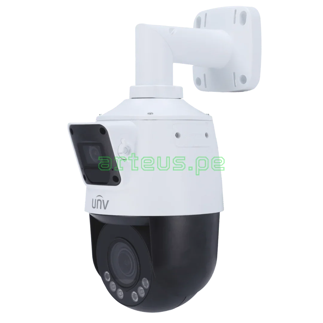 UNIVIEW IPC9312LFW-AF28-2X4 Cámara de seguridad IP 2MP PTZ 360º Doble Lente 4X IR50m IP66 WDR audio 2 vías conteo de personas