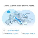 Sistema WiFi 6 Mesh para toda a casa AX3000 TP-LINK DECO X50-PoE (pacote com 1 unidade) com PoE. IA de banda dupla. Controle de voz Alexa. Cenários múltiplos