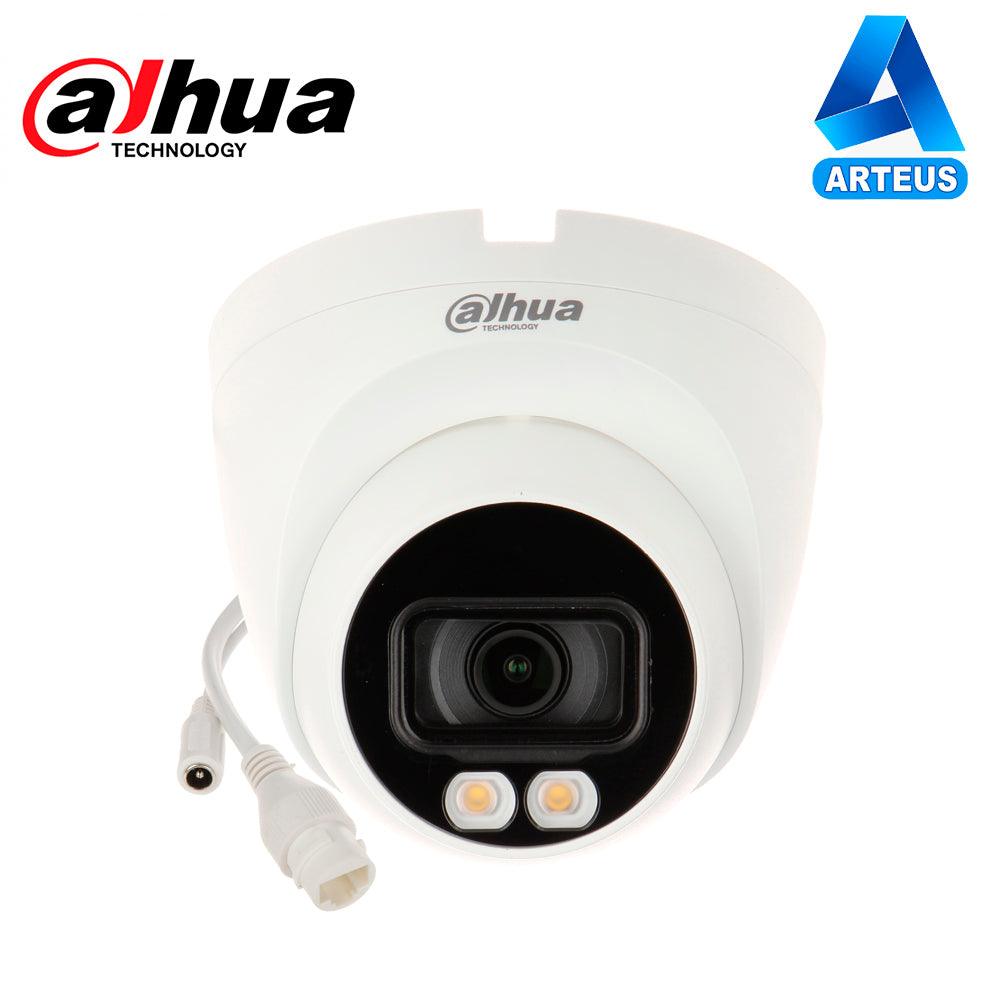 Cámara de vigilancia domo Dahua IP 2MP lente 2.8mm con micrófono y doble LED visible