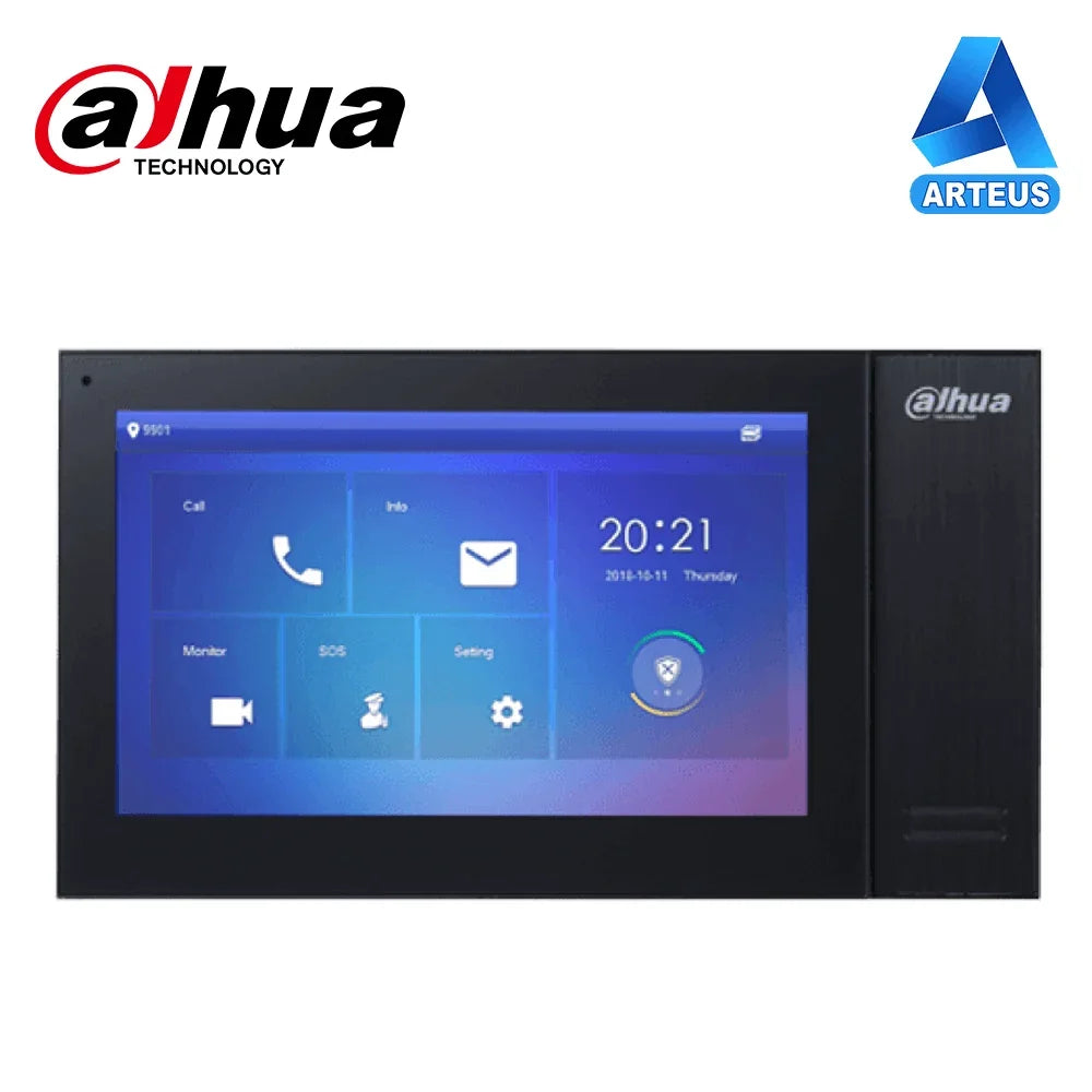 DAHUA VTH2421FB-P - MONITOR IP LCD Táctil 7" NEGRO- AUDIO BIDIRECCIONAL - ARTEUS