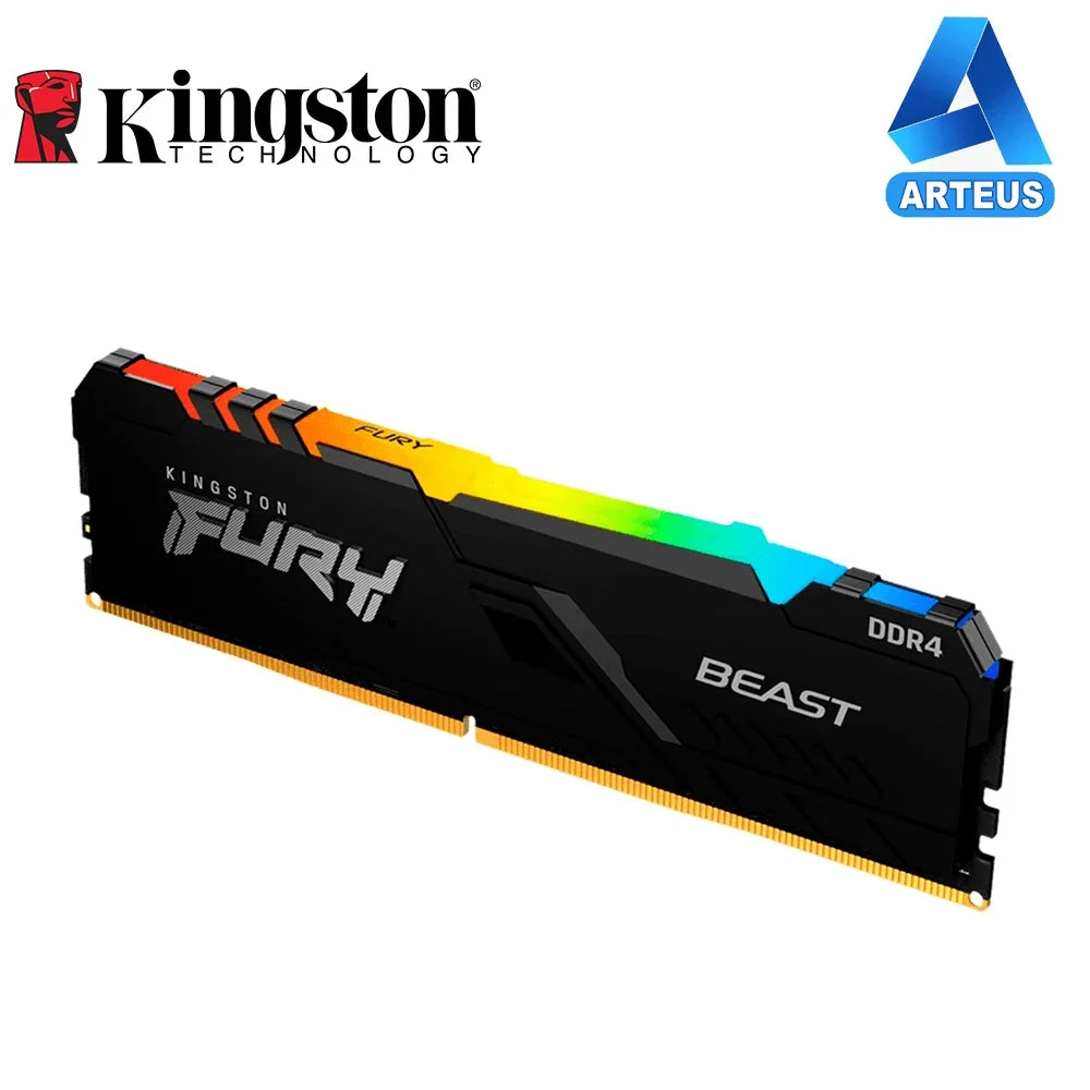 KINGSTON KF436C18BBA/16 - MEMORIA RAM FURY BEAST, 16GB, DDR4, 3600 MHZ, PC4-28800, CL18, 1.35V. - ARTEUS