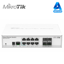 MIKROTIK CRS112-8G-4S-IN - CLOUD SWITCH ROUTER 8 PUERTOS GIGABIT ETHERNET Y 4 PUERTOS SFP, THROUGHPUT 975 KPPS - ARTEUS