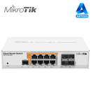 MIKROTIK CRS112-8P-4S-IN - CLOUD ROUTER SWITCH ADMINISTRABLE L3, 8 PUERTOS 10/100/1000 MBPS C/POE PASIVO Ó 802.3AF/AT, 4 PUERTOS SFP - ARTEUS
