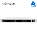 MIKROTIK CRS354-48P-4S+2Q+RM - CLOUD ROUTER SWITCH 48 PUERTOS POE 802.3AF/AT GIGABIT, 4 PUERTOS SFP+ 10G, 2 PUERTOS QSFP+ 40G, MONTAJE EN RACK - ARTEUS