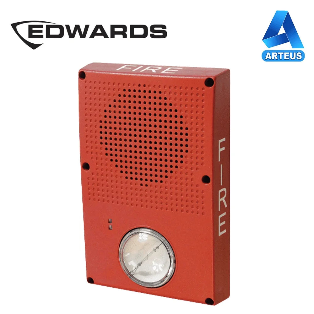 Sirena estrobo EDWARDS WG4RF-HVMHC para uso en exterior en pared - ARTEUS