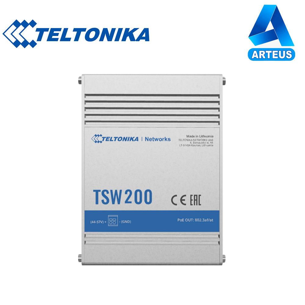 TELTONIKA TSW200 - SWITCH INDUSTRIAL NO-ADMINISTRABLE 8 PUERTOS GIGABIT POE, 2PUERTOS SFP - ARTEUS