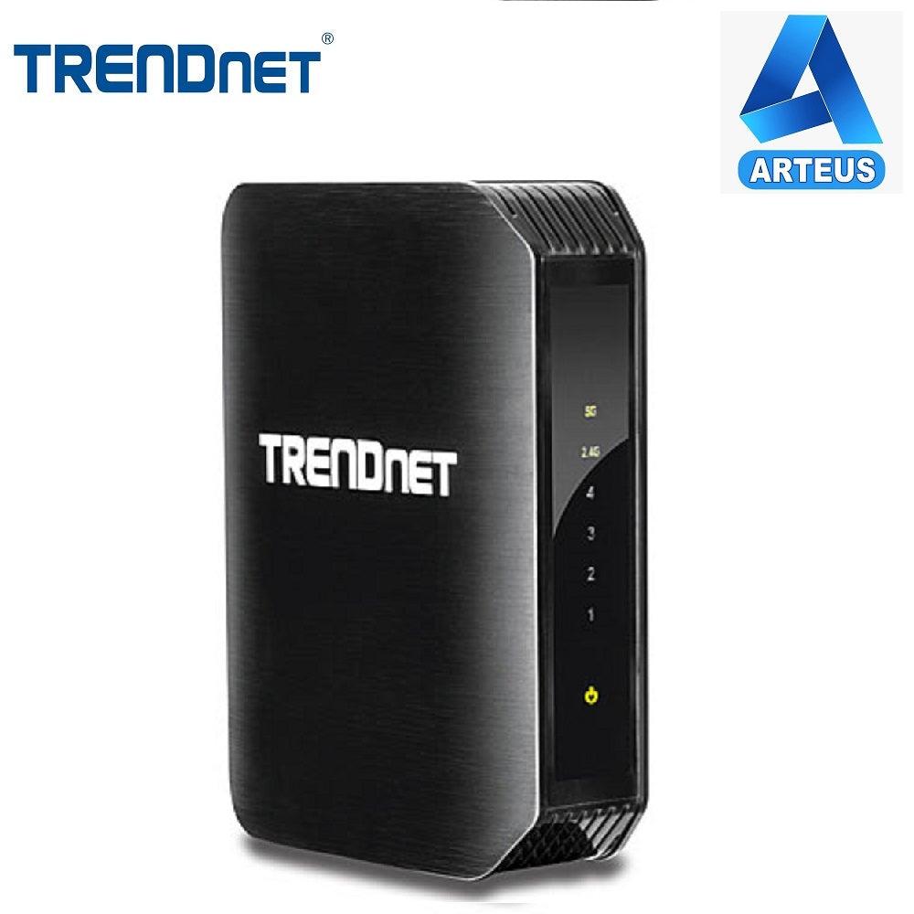 Puente de medios inalámbrico Trendnet TEW-800MB, doble banda AC1200, color negro, indicador LED.