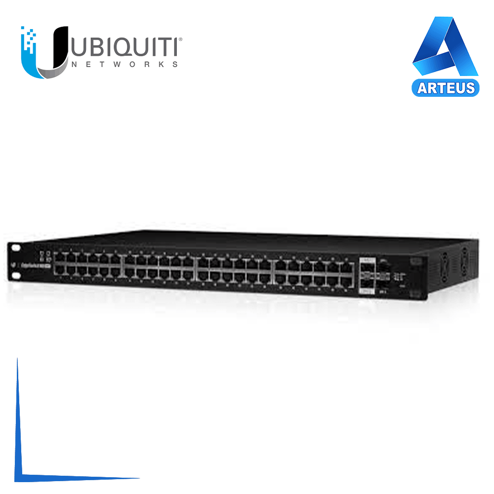 Switch Ubiquiti de 48 puertos gigabit con PoE, equipo de red para cableado estructurado