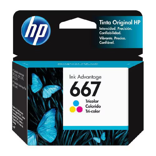 HP 3YM78AL-R Cartucho de Tinta 667 Inyeccion de Tinta Tricolor