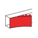 LEGRAND 010524 Tapa Flexible Dentada 130mm Blanco