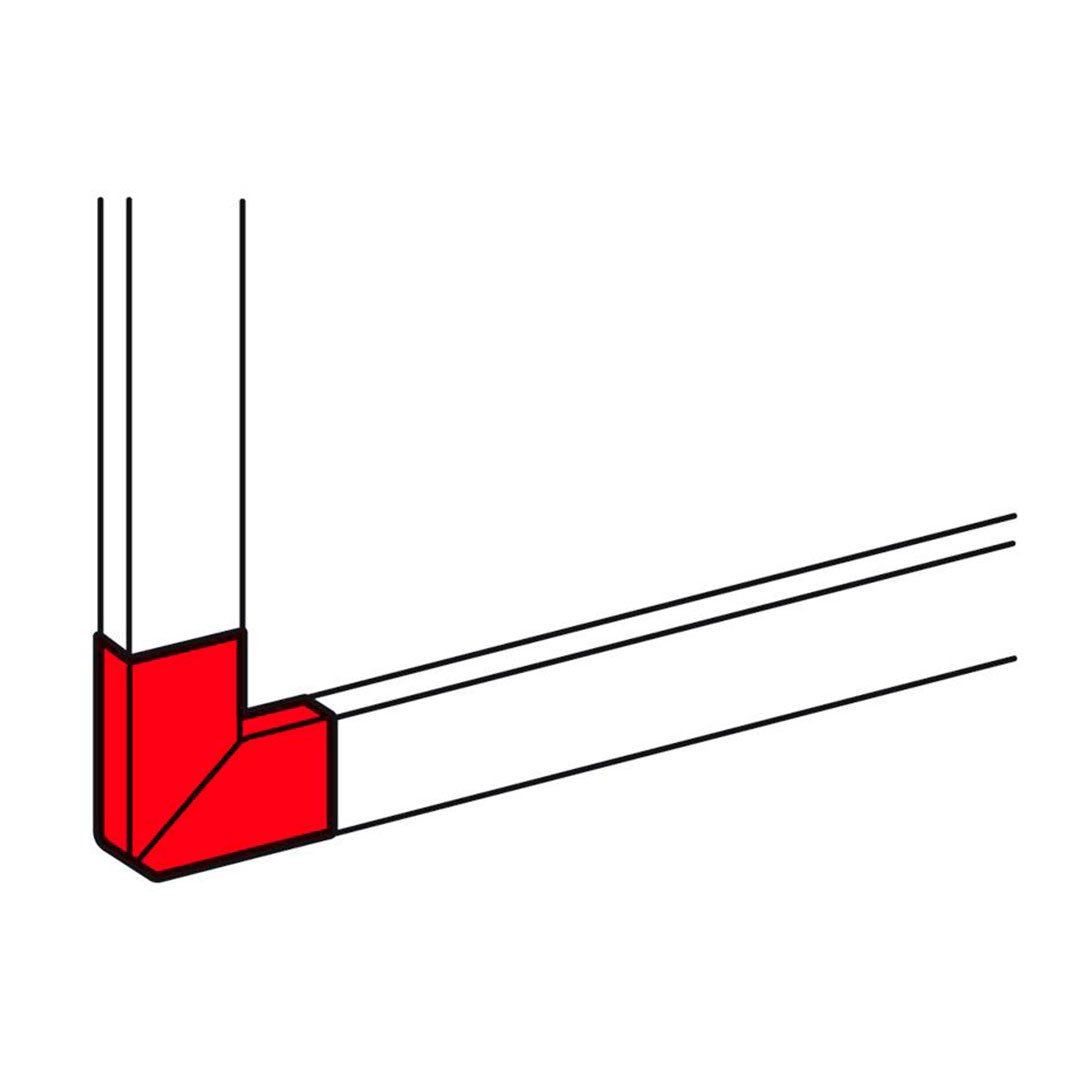 LEGRAND 010767 Angulo Plano de Canaleta 90° 80X35mm 80X50mm