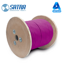 SATRA 0213062124 Cable de red F/UTP CAT6A LSZH-3 23AWG Violeta Bobina 305m