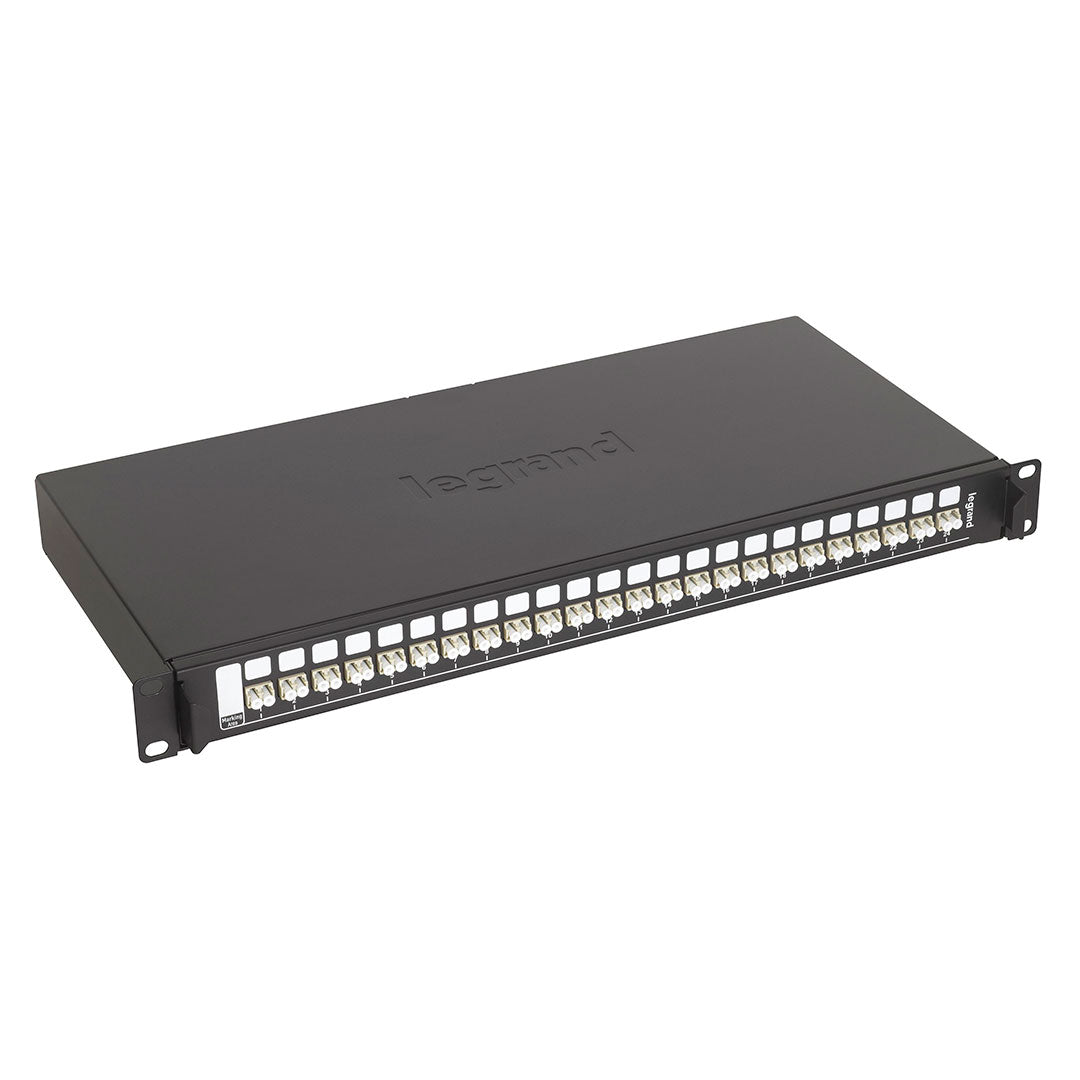 LEGRAND 032162 Patch Panel Bandeja de Fibra Optica 24 Conectores LC Duplex OM3/OM4 19" 1U