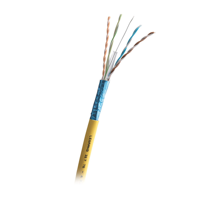 LEGRAND 032778 Cable de red F/UTP CAT 6A LSZH-1 23AWG x 500mts amarillo