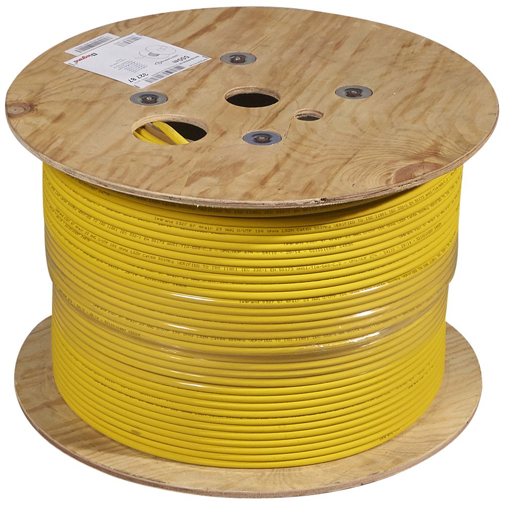 LEGRAND 032869 Cable F/UTP CAT6A LSFRZH-3 500m Amarillo