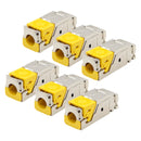 LEGRAND 033775-6 RJ45 CAT 6A jack for straight and angled STP panels pack of 6 units