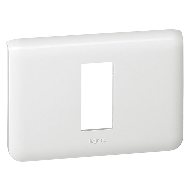 LEGRAND 078891 Faceplate placa de pared 1 punto blanco con soporte 080251