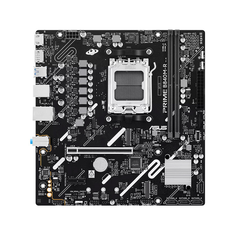 ASUS PRIME B840M-R Placa Madre AMD B840 AM5 DDR5 2 DIMM mATX