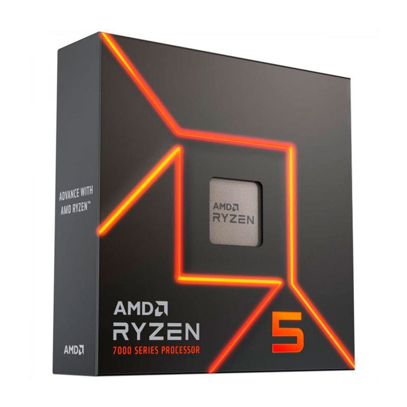 AMD 100-100000593WOF - Processador AMD Ryzen 5 7600X 4.7 - 5.3GHz 32MB L3 6-Core AM5 5nm 105W. 
