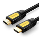 Cabo UGREEN HD101 10129 HDMI 2.0 4K x 2mts, 19 pinos, calibre 30 AWG, preto 