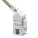 SATRA 102070001 Conector Jack RJ45 Cat6 Angular 45° Blanco