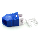 SATRA 102070004 Conector Jack RJ45 Cat6 Angular 45° Azul