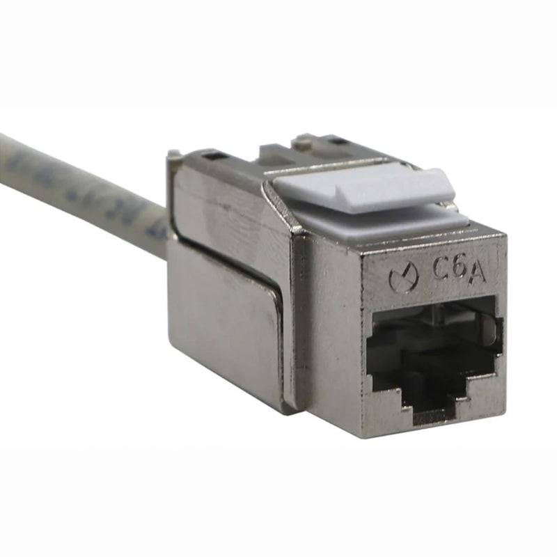 SATRA 103010099 Conector Jack CAT6A RJ45 Modular blindado