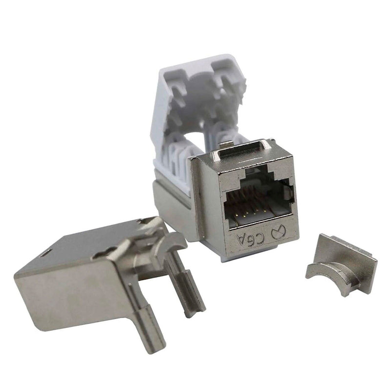 SATRA 103010099 Conector Jack CAT6A RJ45 Modular blindado