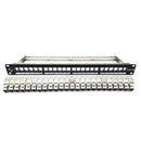 Painel de conexão blindado CAT 6A SATRA 103022499 de 24 portas com conector