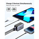 UGREEN CD244 10334 Nexode GAN carregador rápido 65w 2 USB C + 1 USB A