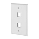 SATRA 111020201 Faceplate 2 Puntos Placa de Pared PVC Simple