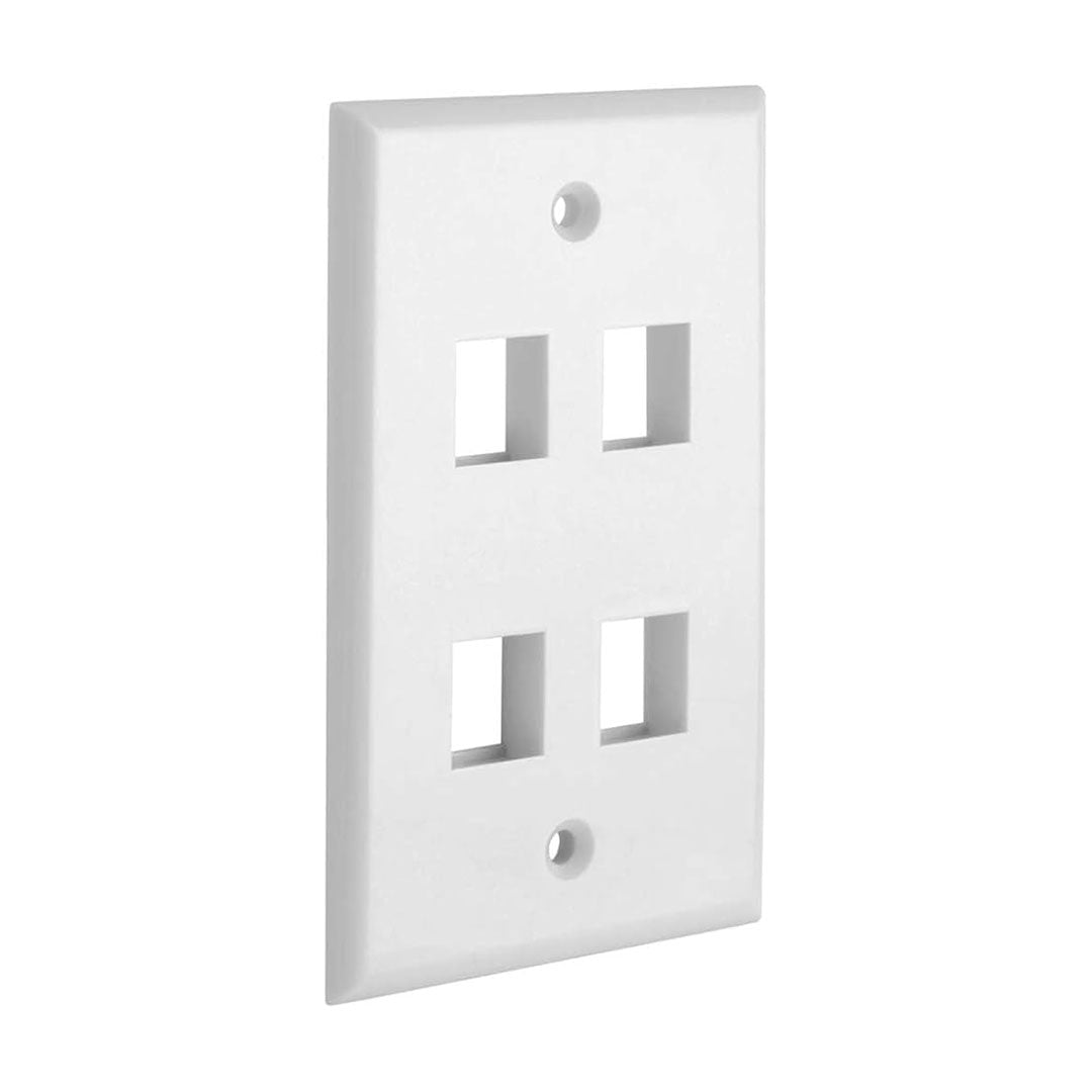 SATRA 0111020401 Faceplate Placa de Pared Simple 4 Puntos